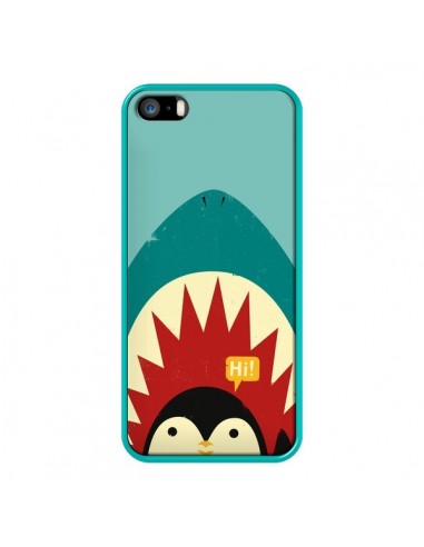 Coque Pingouin Requin pour iPhone 5 et 5S - Jay Fleck