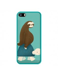 Coque Tortue Taxi Singe Slow Ride pour iPhone 5 et 5S - Jay Fleck 2