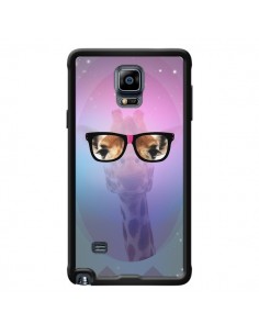 Coque Girafe Geek à Lunettes pour Samsung Galaxy Note 4 - Aurelie Scour