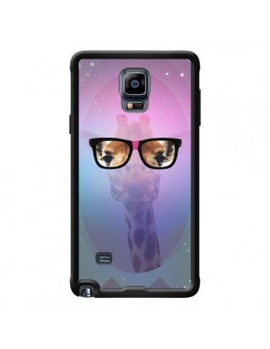 Coque Girafe Geek à Lunettes pour Samsung Galaxy Note 4 - Aurelie Scour
