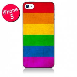Coque Drapeau Arc En Ciel Gay pour iPhone 5