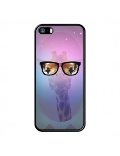 Coque Girafe Geek à Lunettes pour iPhone 5 et 5S - Aurelie Scour