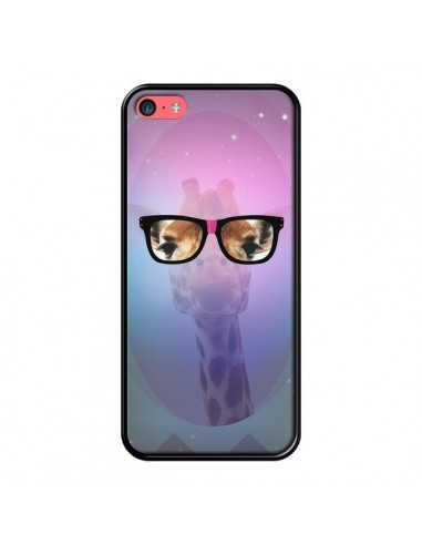 Coque Girafe Geek à Lunettes pour iPhone 5C - Aurelie Scour