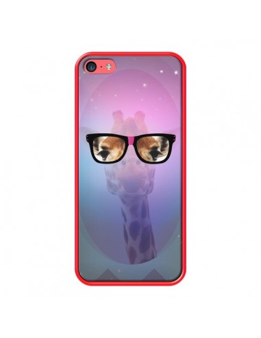 Coque Girafe Geek à Lunettes pour iPhone 5C - Aurelie Scour