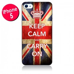 Coque Keep Calm and Carry On pour iPhone 5