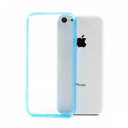 Coque style Bumper avec arrière transparent pour iPhone 5C Coque style Bumper avec arrière transparent pour iPhone 5C