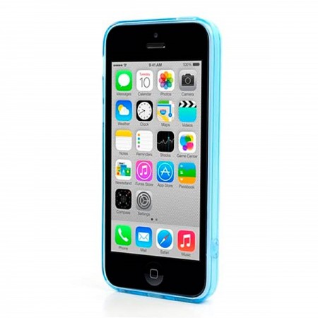 Coque style Bumper avec arrière transparent pour iPhone 5C Coque style Bumper avec arrière transparent pour iPhone 5C
