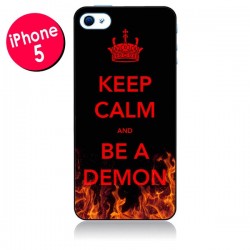 Coque Keep Calm and Be A Demon pour iPhone 5