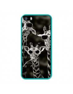 Coque Girafe Swag Lunettes Familiy Giraffe pour iPhone 5 et 5S - Asano Yamazaki 2