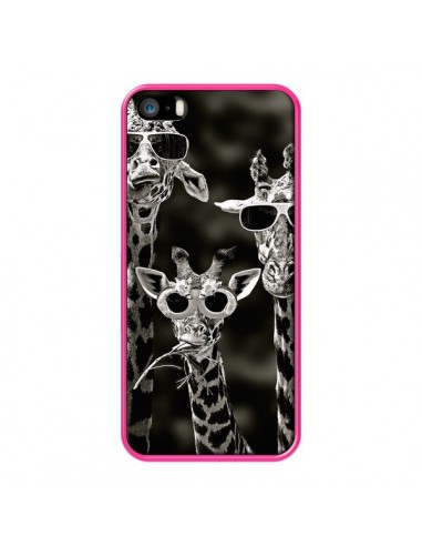 Coque Girafe Swag Lunettes Familiy Giraffe pour iPhone 5 et 5S - Asano Yamazaki