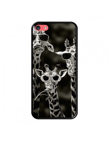 Coque Girafe Swag Lunettes Familiy Giraffe pour iPhone 5C - Asano Yamazaki