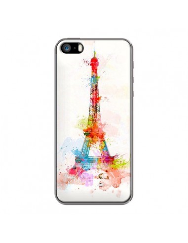 Coque Paris Tour Eiffel Muticolore pour iPhone 5 et 5S - Asano Yamazaki