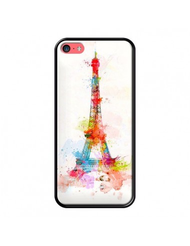 Coque Paris Tour Eiffel Muticolore pour iPhone 5C - Asano Yamazaki