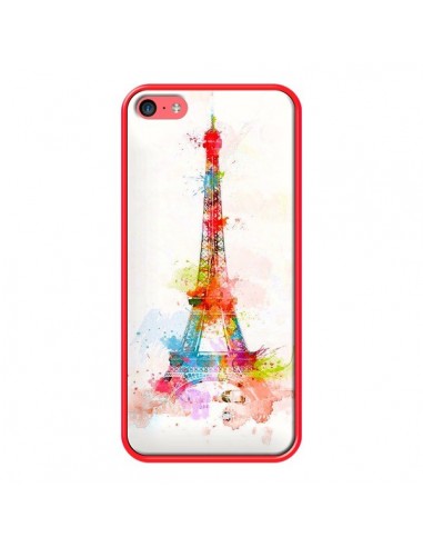 Coque Paris Tour Eiffel Muticolore pour iPhone 5C - Asano Yamazaki