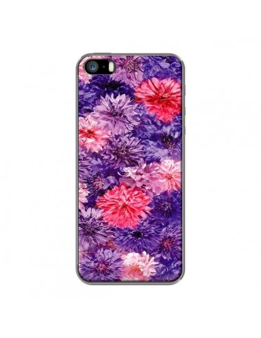 Coque Fleurs Violettes Flower Storm pour iPhone 5 et 5S - Asano Yamazaki