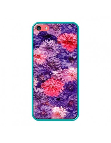 Coque Fleurs Violettes Flower Storm pour iPhone 5C - Asano Yamazaki