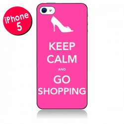 Coque Keep Calm and Go Shopping pour iPhone 5