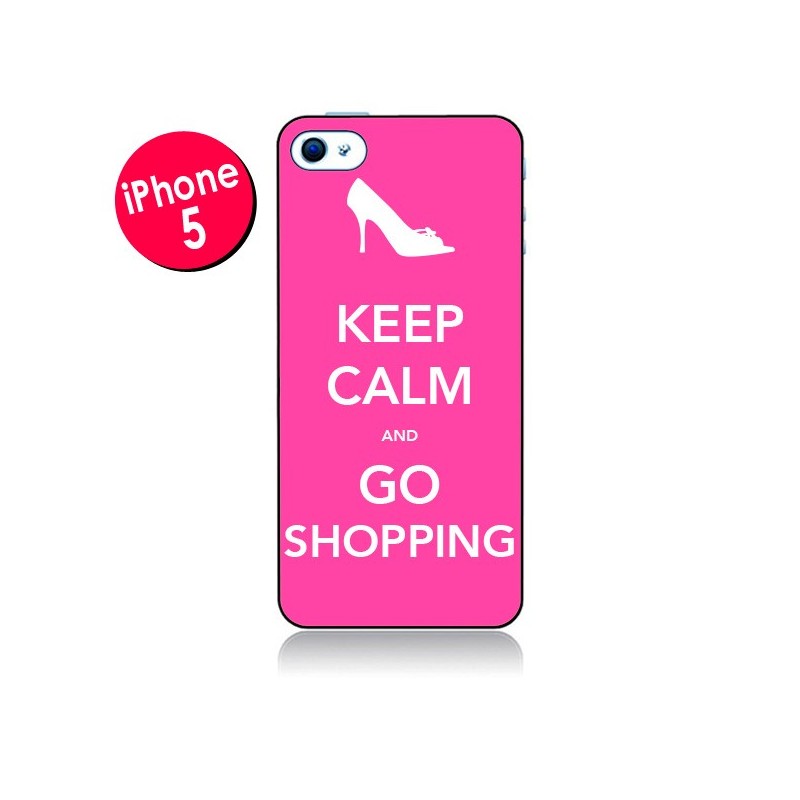 Coque Keep Calm and Go Shopping pour iPhone 5