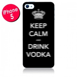 Coque Keep Calm and Drink Vodka pour iPhone 5