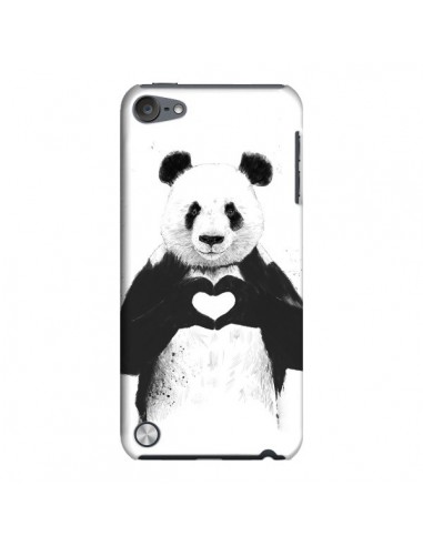 Coque Panda Amour All you need is love pour iPod Touch 5 - Balazs Solti