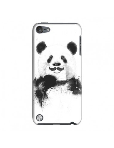 Coque Funny Panda Moustache Movember pour iPod Touch 5 - Balazs Solti