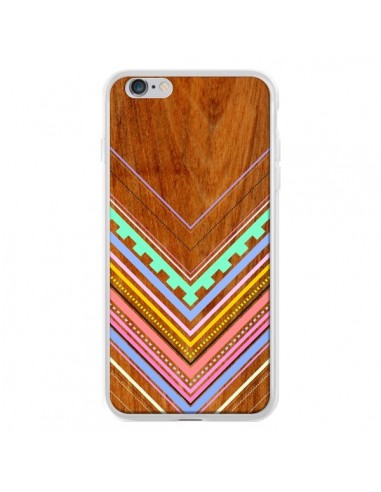 Coque Azteque Arbutus Pastel Bois Aztec Tribal pour iPhone 6 Plus - Jenny Mhairi