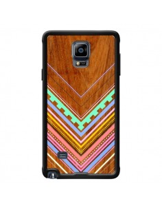 Coque Azteque Arbutus Pastel Bois Aztec Tribal pour Samsung Galaxy Note 4 - Jenny Mhairi
