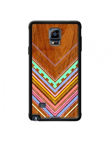 Coque Azteque Arbutus Pastel Bois Aztec Tribal pour Samsung Galaxy Note 4 - Jenny Mhairi
