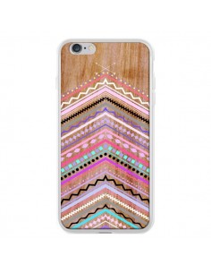 Coque Purple Chevron Wild Wood Bois Azteque Aztec Tribal pour iPhone 6 Plus - Jenny Mhairi