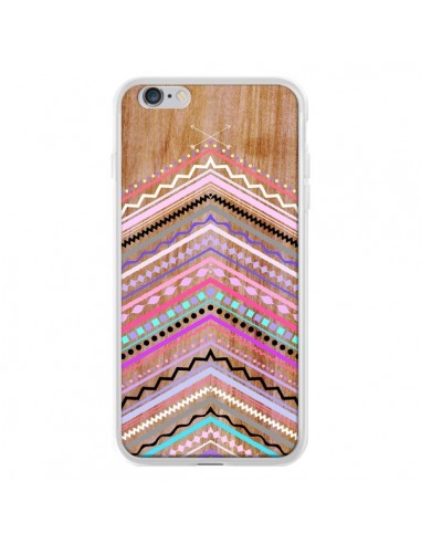 Coque Purple Chevron Wild Wood Bois Azteque Aztec Tribal pour iPhone 6 Plus - Jenny Mhairi