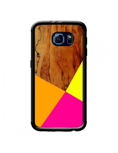 Coque Wooden Colour Block Bois Azteque Aztec Tribal pour Samsung Galaxy S6 - Jenny Mhairi