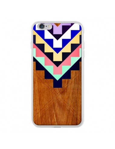 Coque Wooden Tribal Bois Azteque Aztec Tribal pour iPhone 6 Plus - Jenny Mhairi