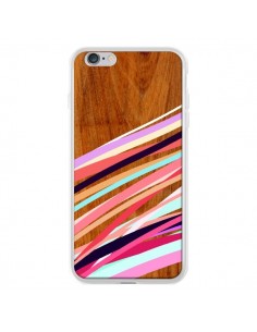 Coque Wooden Waves Coral Bois Azteque Aztec Tribal pour iPhone 6 Plus - Jenny Mhairi