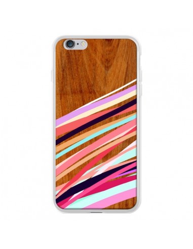 Coque Wooden Waves Coral Bois Azteque Aztec Tribal pour iPhone 6 Plus - Jenny Mhairi