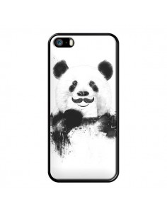 Coque Funny Panda Moustache Movember pour iPhone 5 et 5S - Balazs Solti