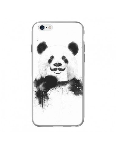 Coque Funny Panda Moustache Movember pour iPhone 6 - Balazs Solti