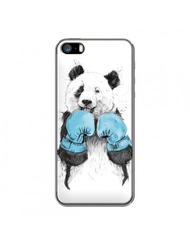 Coque Winner Panda Boxeur pour iPhone 5 et 5S - Balazs Solti