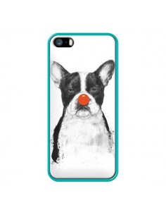 Coque Clown Bulldog Chien Dog pour iPhone 5 et 5S - Balazs Solti 2
