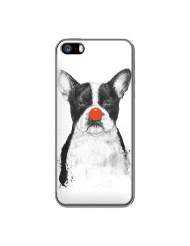 Coque Clown Bulldog Chien Dog pour iPhone 5 et 5S - Balazs Solti