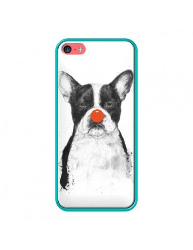 Coque Clown Bulldog Chien Dog pour iPhone 5C - Balazs Solti