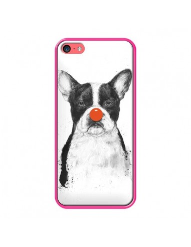 Coque Clown Bulldog Chien Dog pour iPhone 5C - Balazs Solti