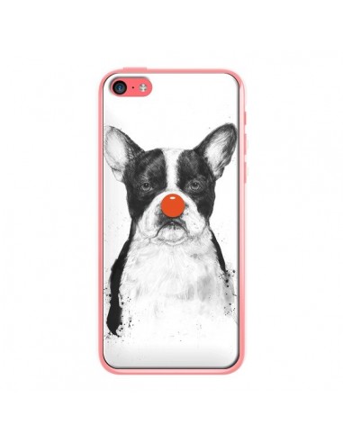 Coque Clown Bulldog Chien Dog pour iPhone 5C - Balazs Solti