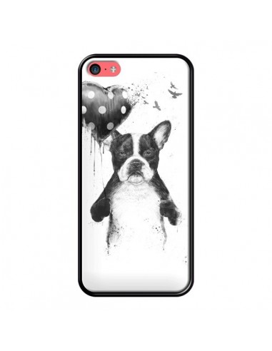 Coque Lover Bulldog Chien Dog My Heart Goes Boom pour iPhone 5C - Balazs Solti