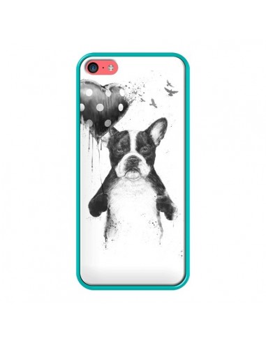 Coque Lover Bulldog Chien Dog My Heart Goes Boom pour iPhone 5C - Balazs Solti