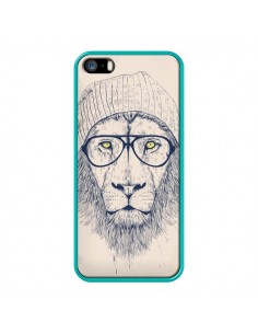 Coque Cool Lion Lunettes pour iPhone 5 et 5S - Balazs Solti 2