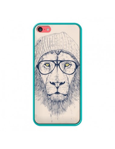 Coque Cool Lion Lunettes pour iPhone 5C - Balazs Solti