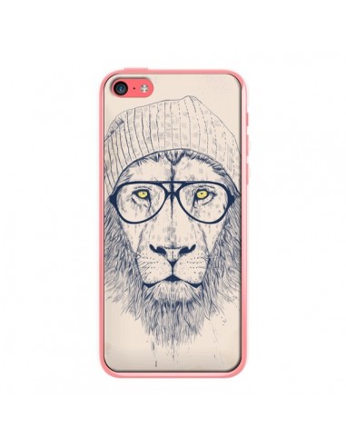 Coque Cool Lion Lunettes pour iPhone 5C - Balazs Solti