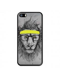 Coque Hipster Lion pour iPhone 5 et 5S - Balazs Solti