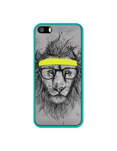 Coque Hipster Lion pour iPhone 5 et 5S - Balazs Solti