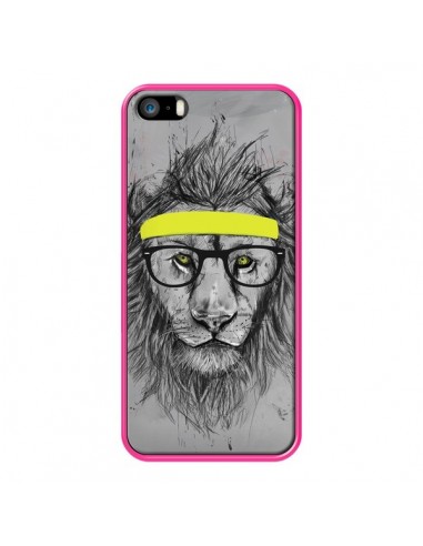 Coque Hipster Lion pour iPhone 5 et 5S - Balazs Solti